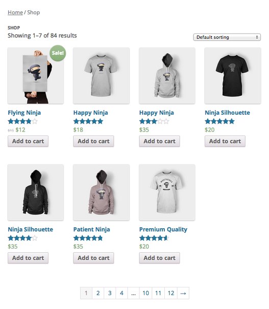 Woocommerce - страница товаров