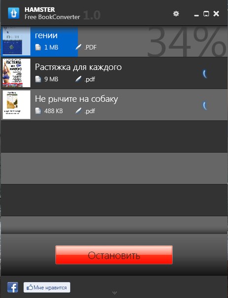 Hamster Free Book Converter: Шаг 3