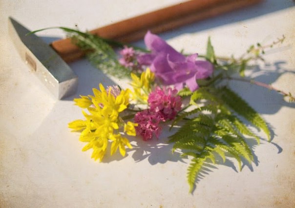 Hammered Flower and Leaf Prints