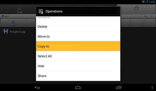 Android: ES File Explorer - копирование Android: ES File Explorer - копирование